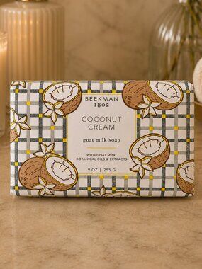 Beekman 1802 Coconut Cream Goat Milk Soap – 9 oz | Botanical Oils & Extracts NEW